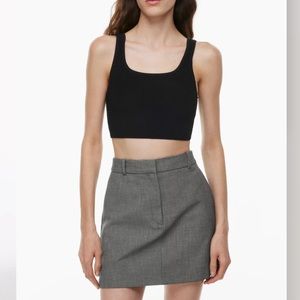 Aritzia Sculpt Knit Square Neck Crop